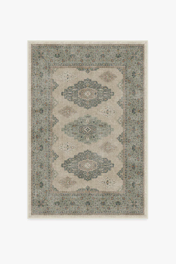 Maxine Natural Sage Flatwoven Rug