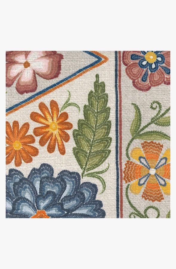 Prado Blue Bouquet Flatwoven Rug