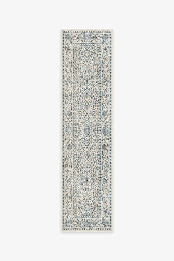 Vianna Blue & Ivory Flatwoven Rug