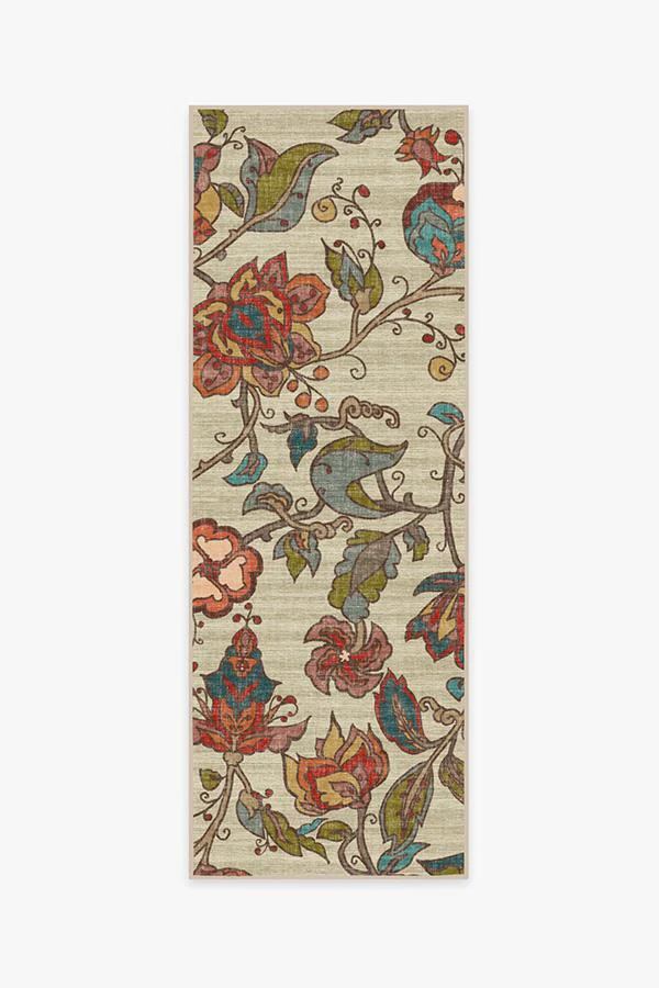 Frida Floral Natural Rug