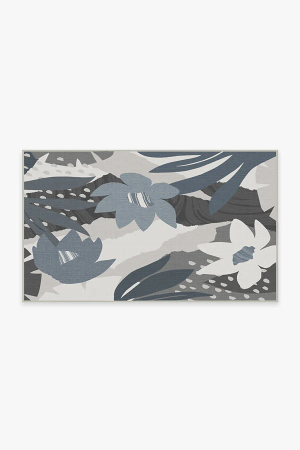 Arcadia Steel Blue Outdoor Rug