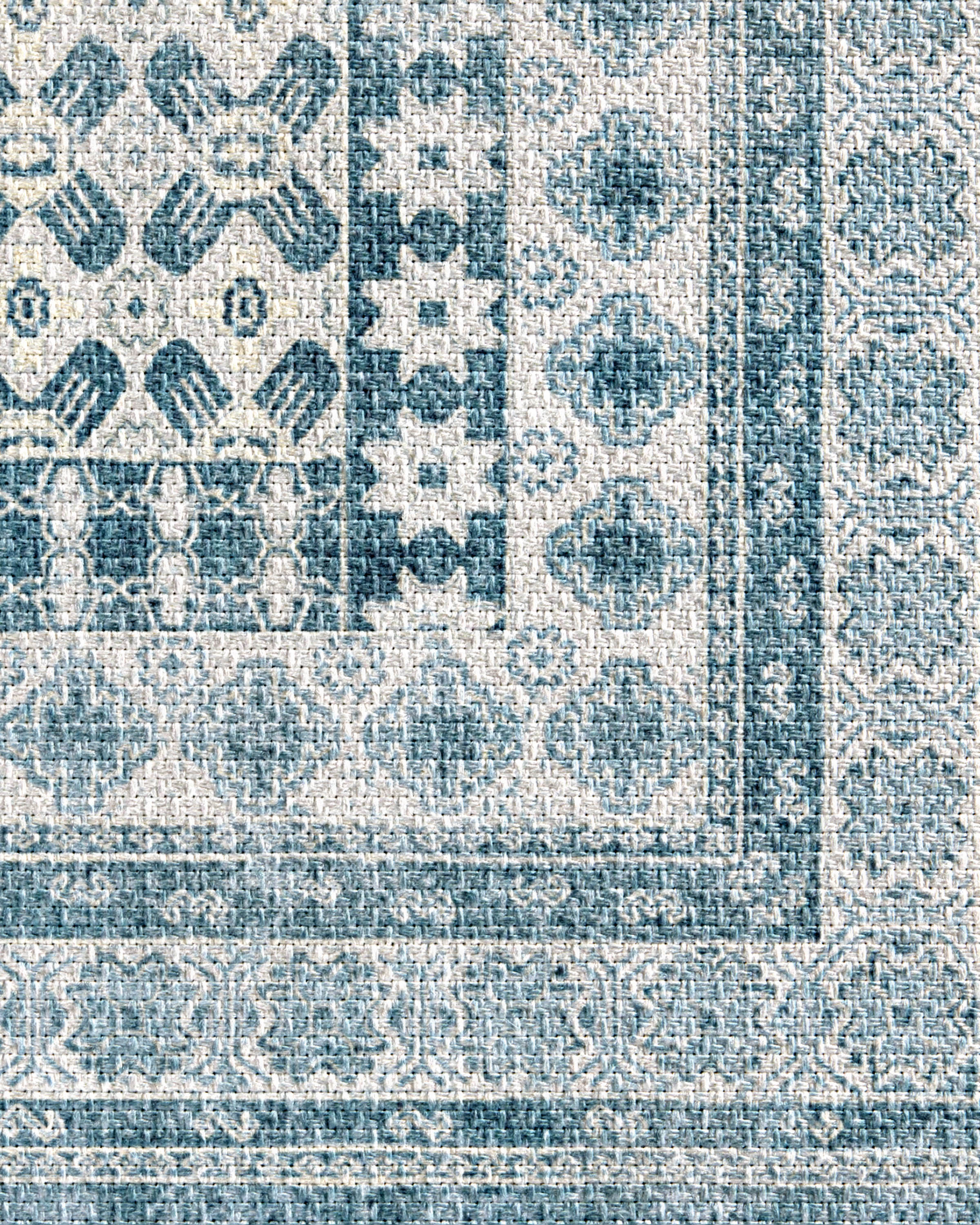 Cyrus Ocean & Ivory Outdoor Rug