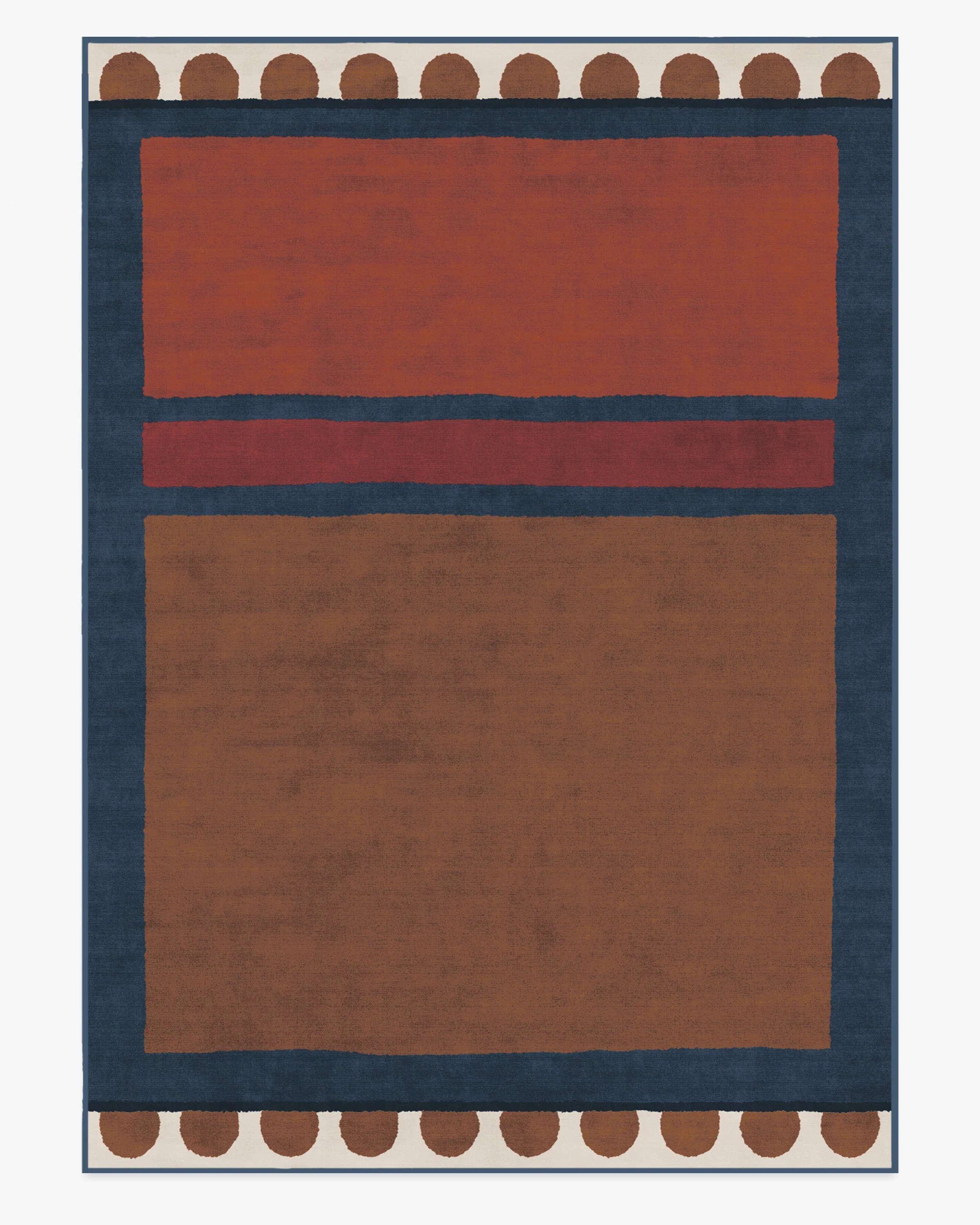 Nina Indigo & Rust Rug by Justina Blakeney