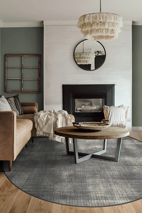 Sudaria Solid Greyscale Flatwoven Rug