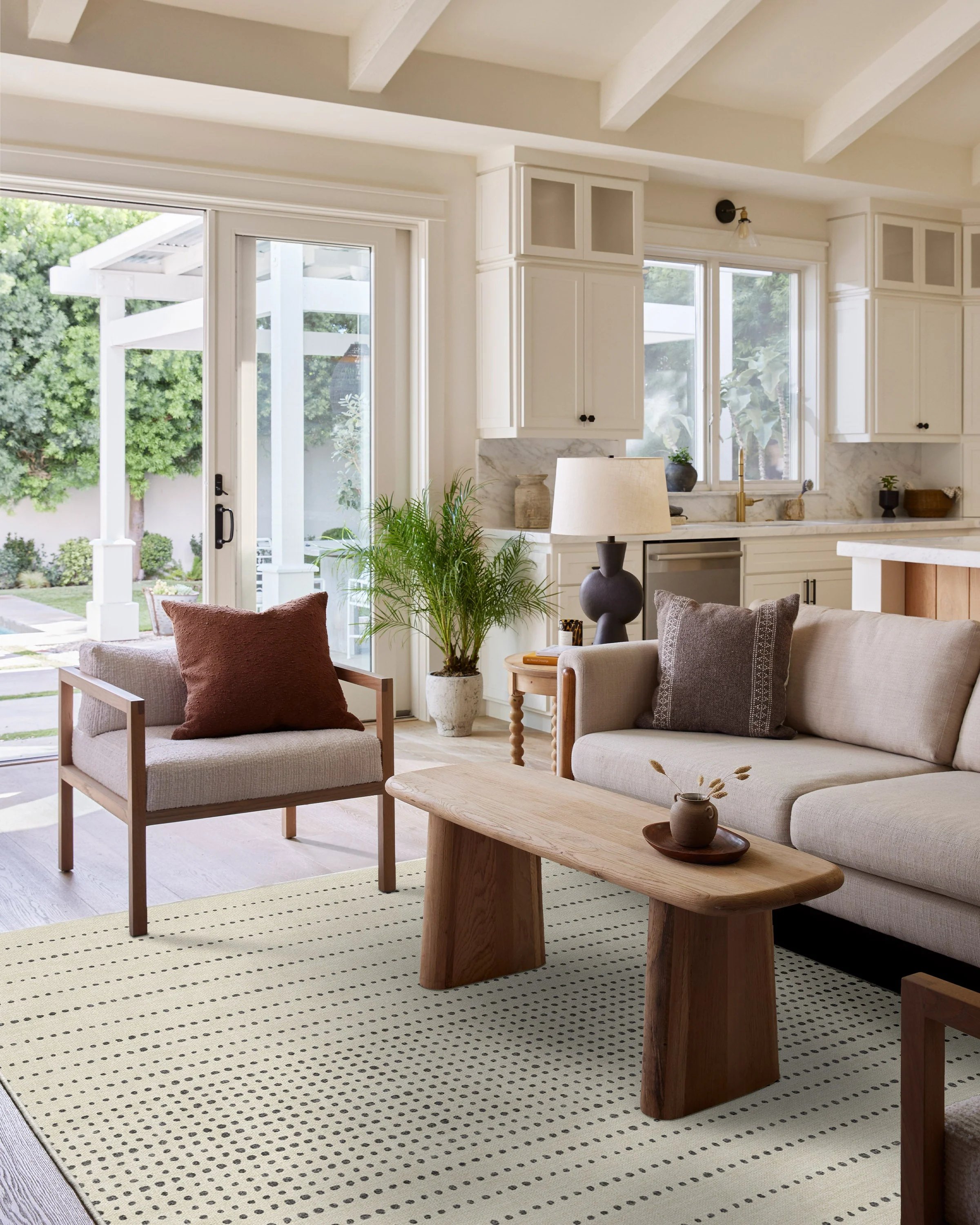Array Black & Ivory Flatwoven Rug