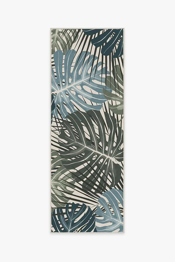 Monstera Jade Flatwoven Rug