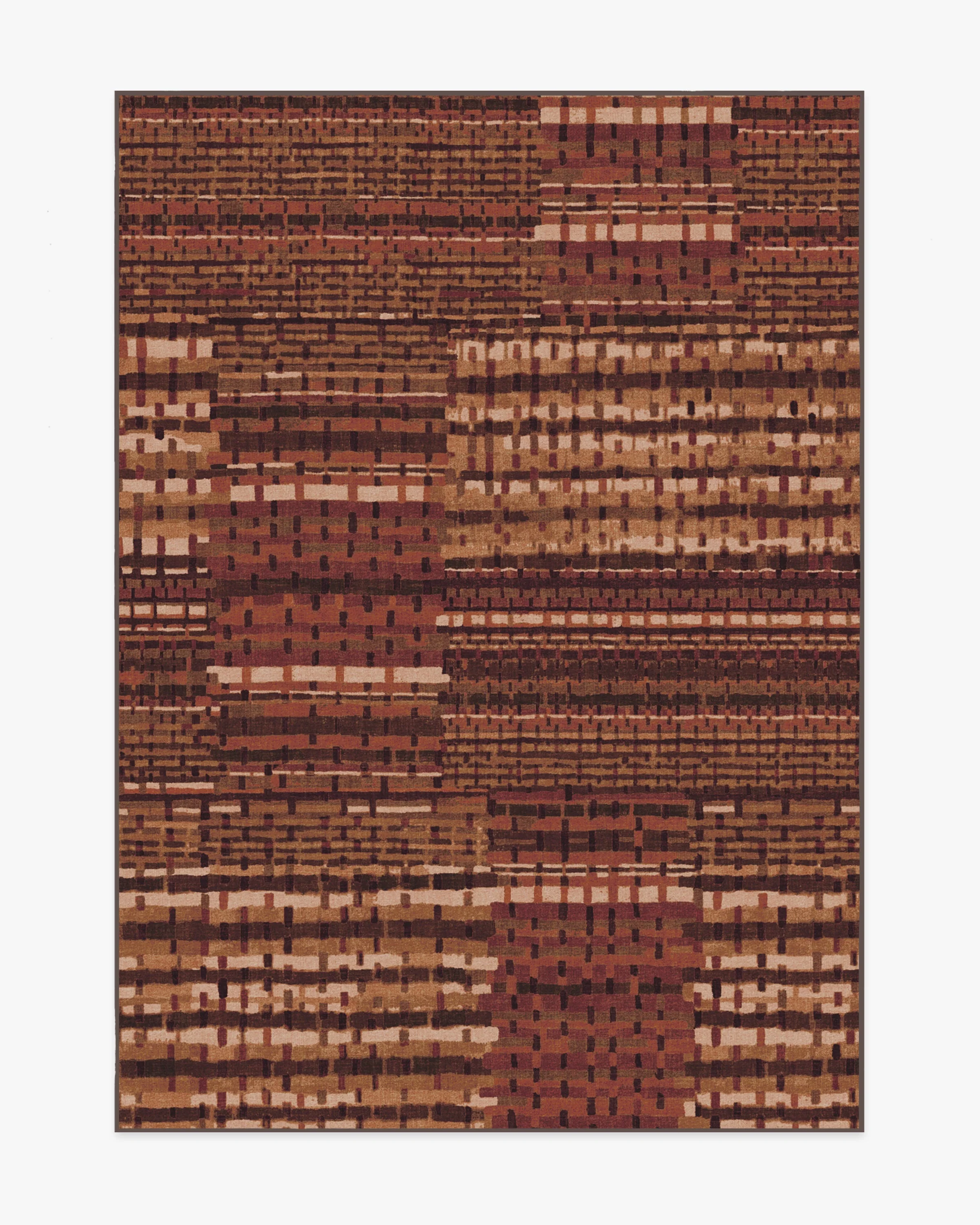 Solene Amber Red Flatwoven Rug