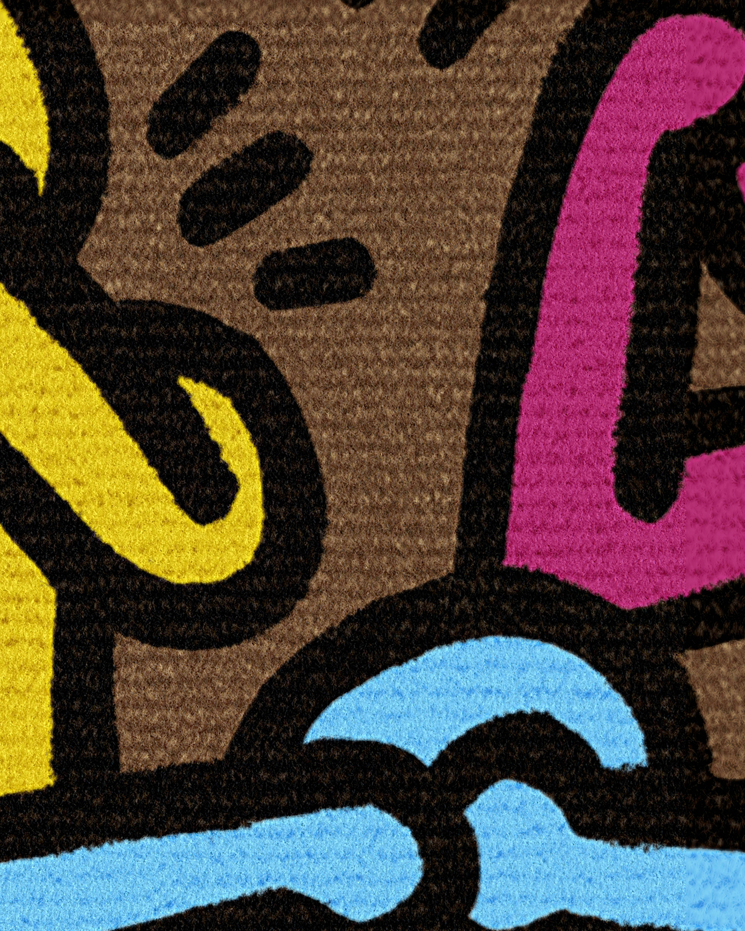 No Evil Multicolor Doormat by Keith Haring