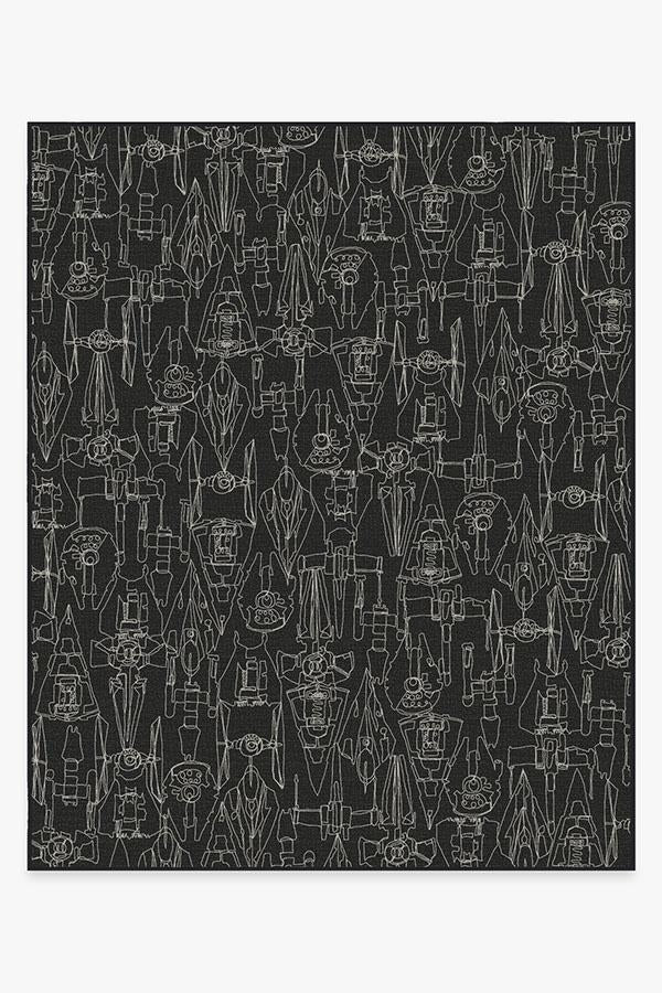 Star Wars Armada Black Flatwoven Rug
