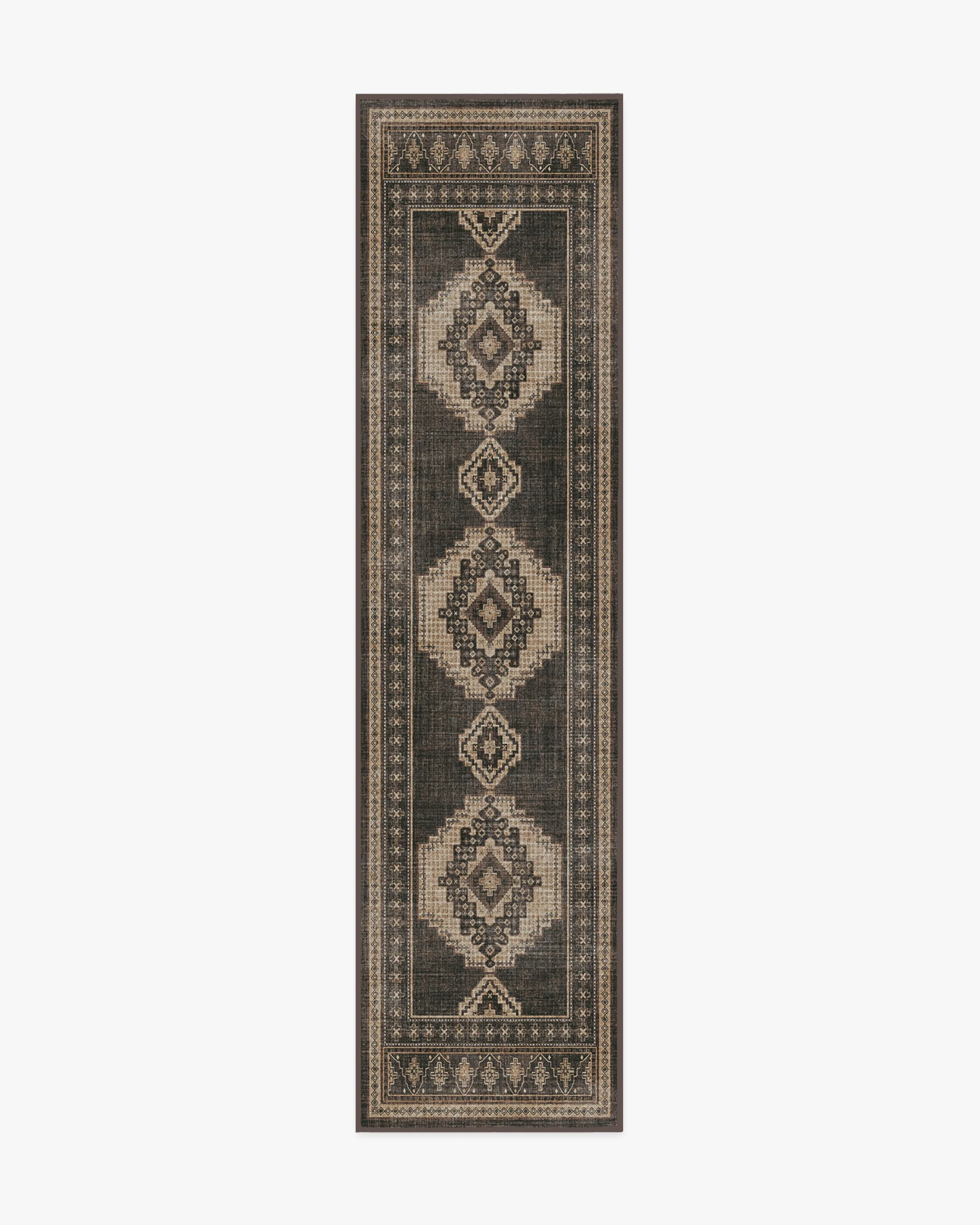 Rayne Charcoal & Tan Flatwoven Rug