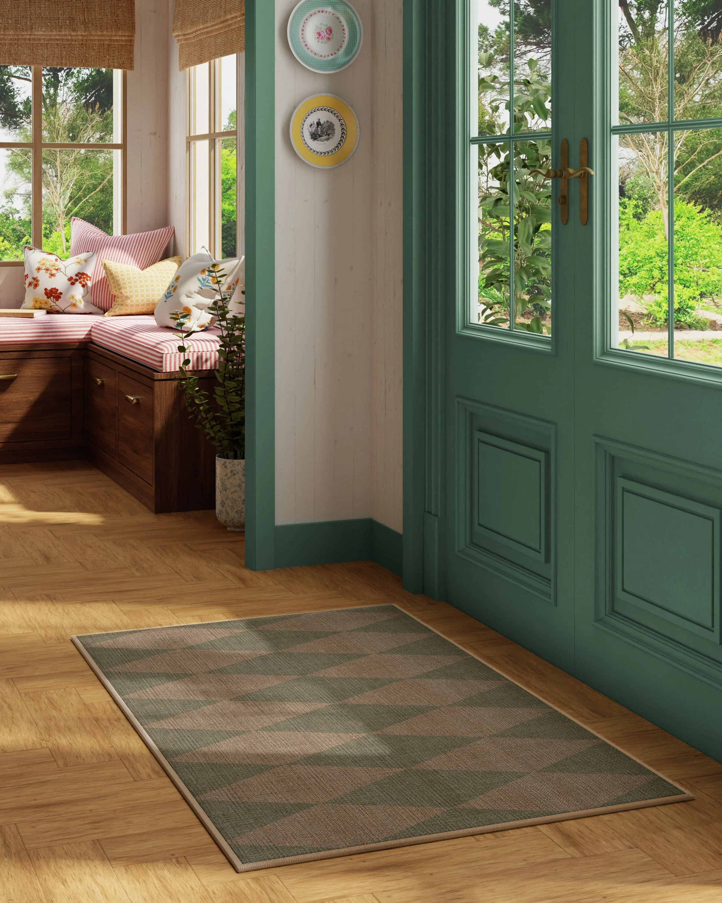 Palazzo Sage Green Re-Jute Rug