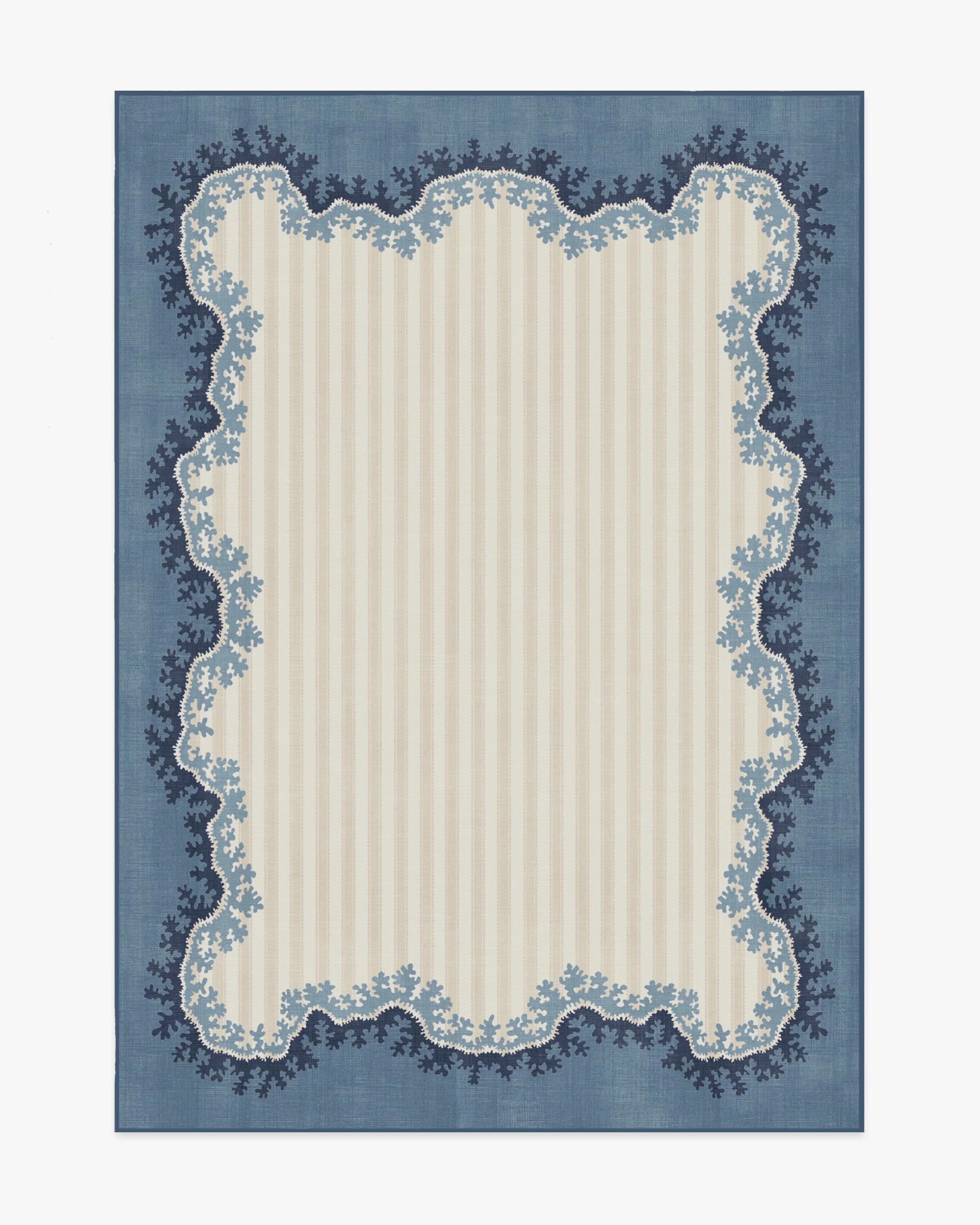 Oxbow Indigo Flatwoven Rug by Sanderson