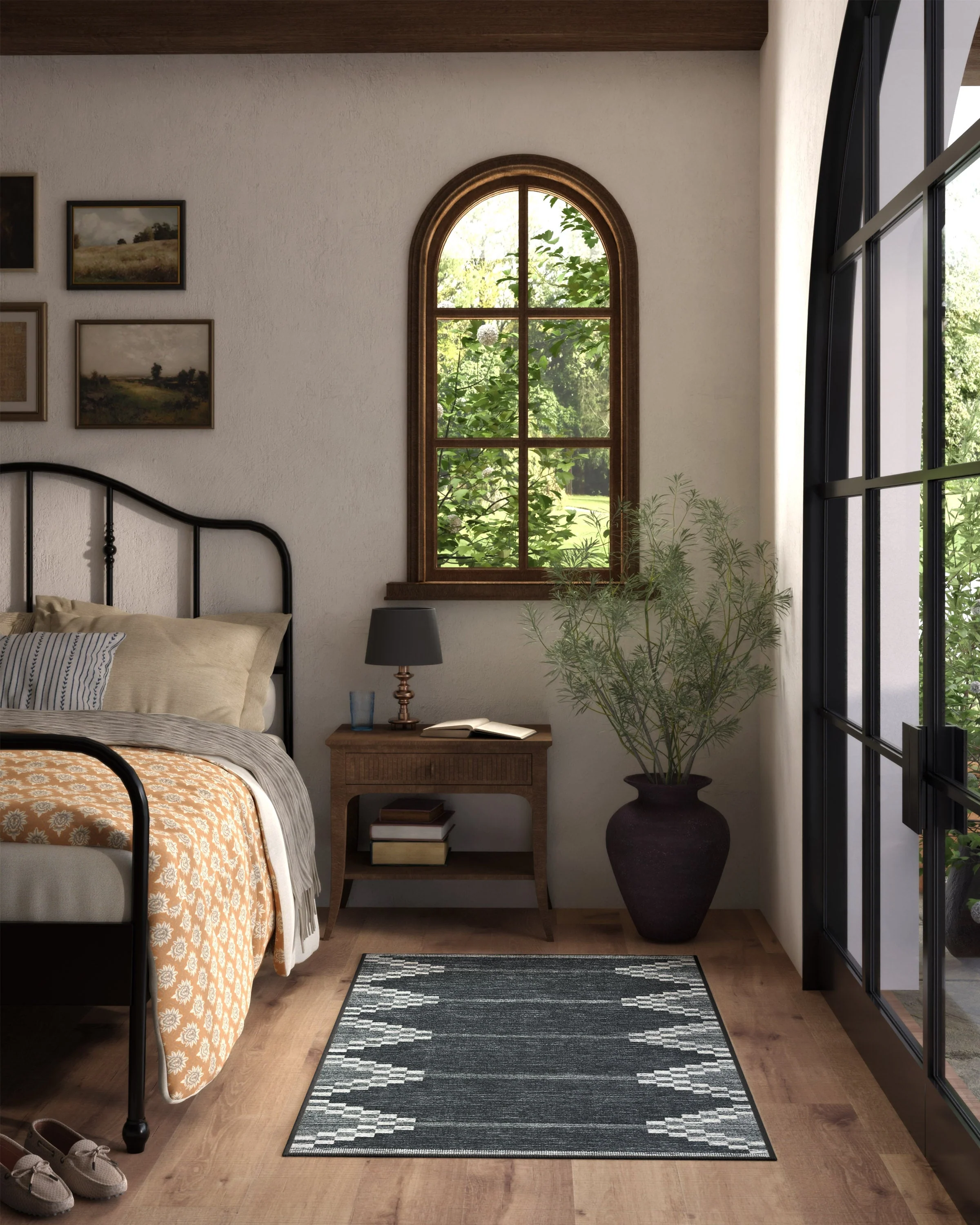Sloane Black Flatwoven Rug