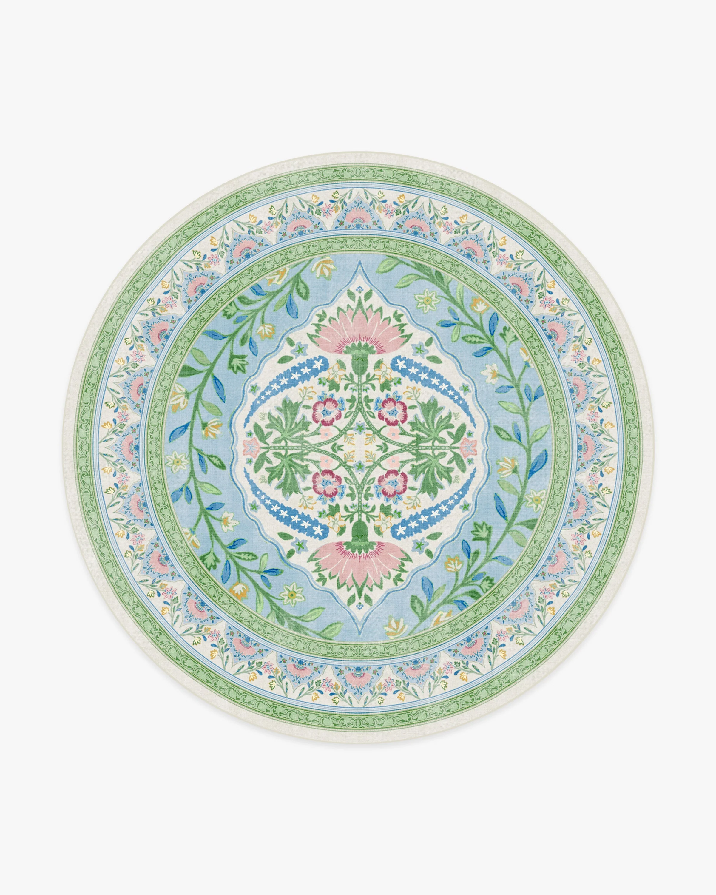Skye Blue Multicolor Rug by Mrs. Alice