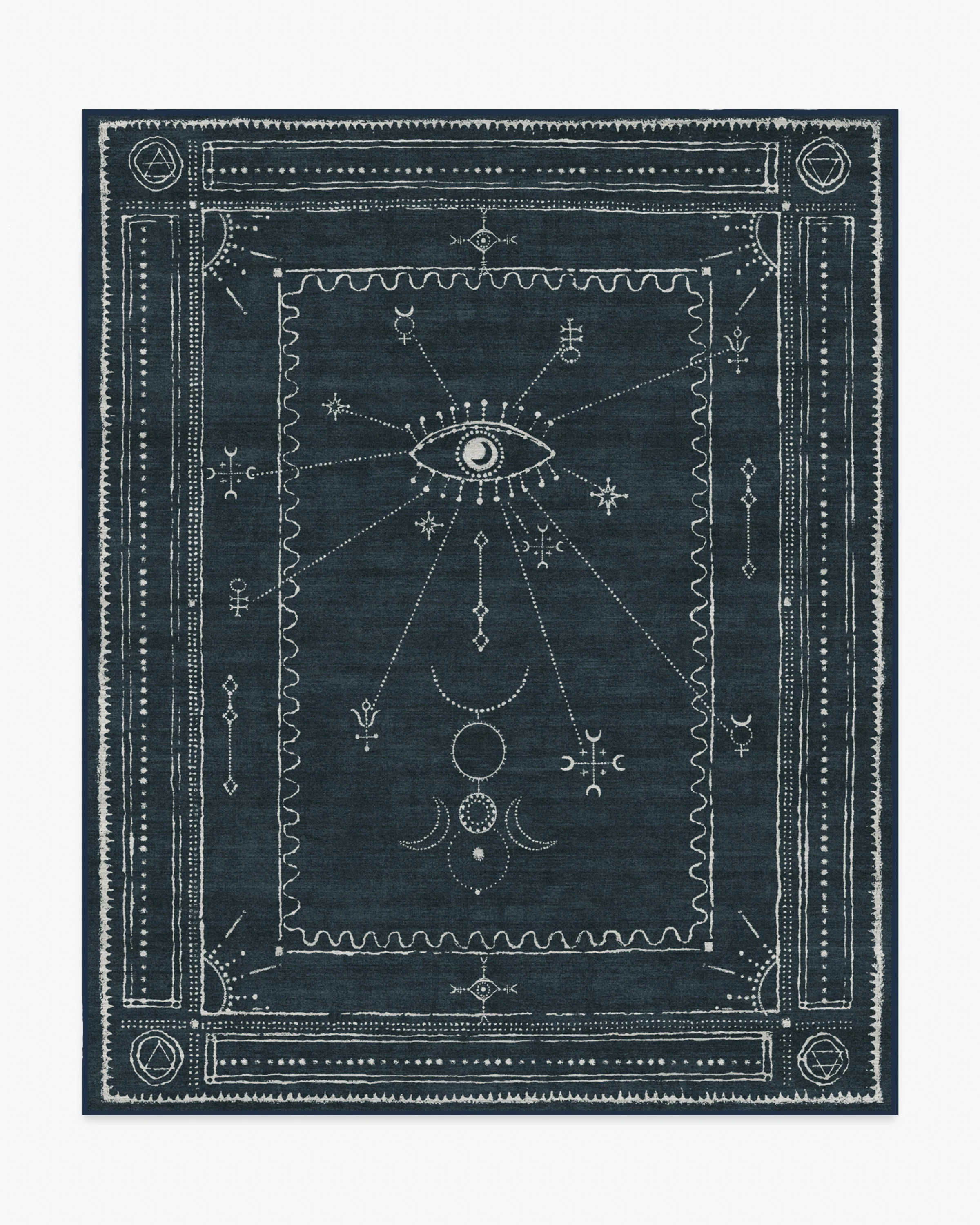 Velith Midnight Blue Flatwoven Rug