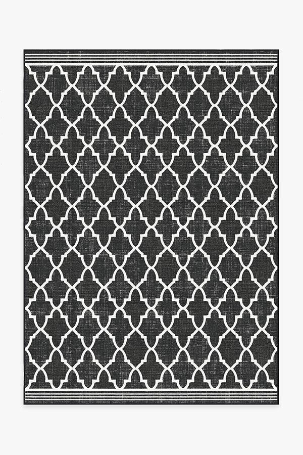Varia Trellis Black Outdoor Rug