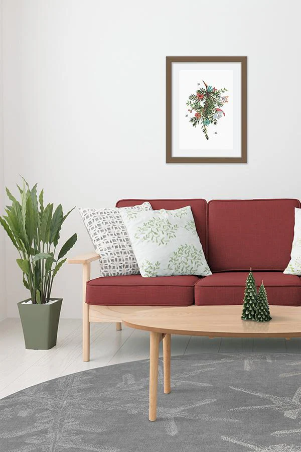 Snowflake Silver Flatwoven Rug