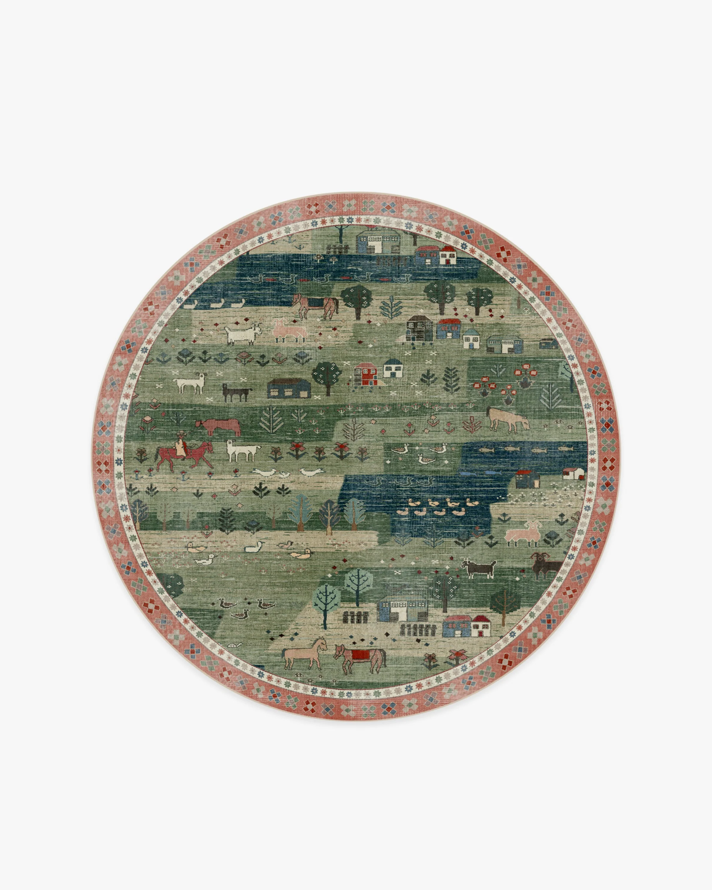 Alder Green Flatwoven Rug