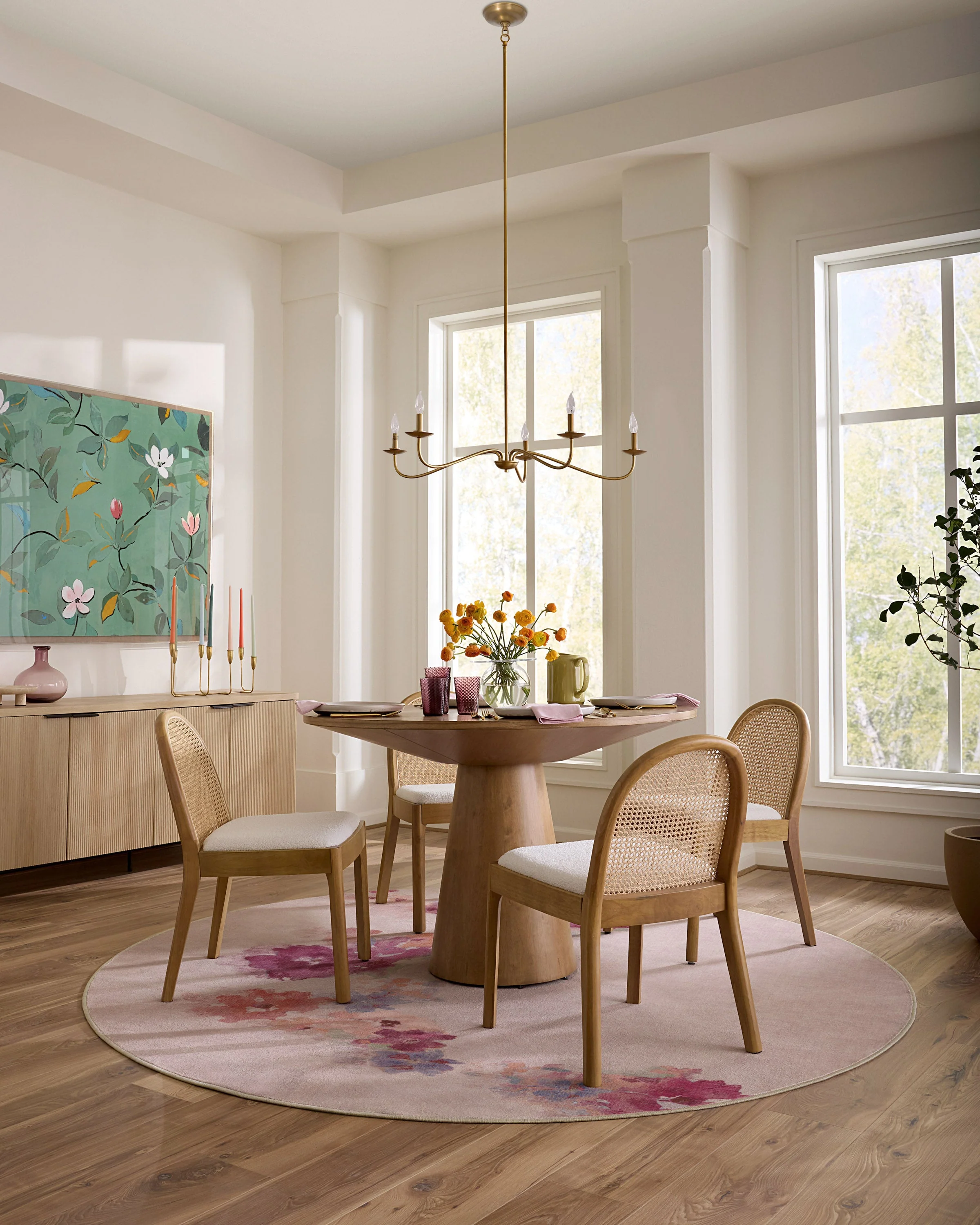 Clara Soft Rose Rug