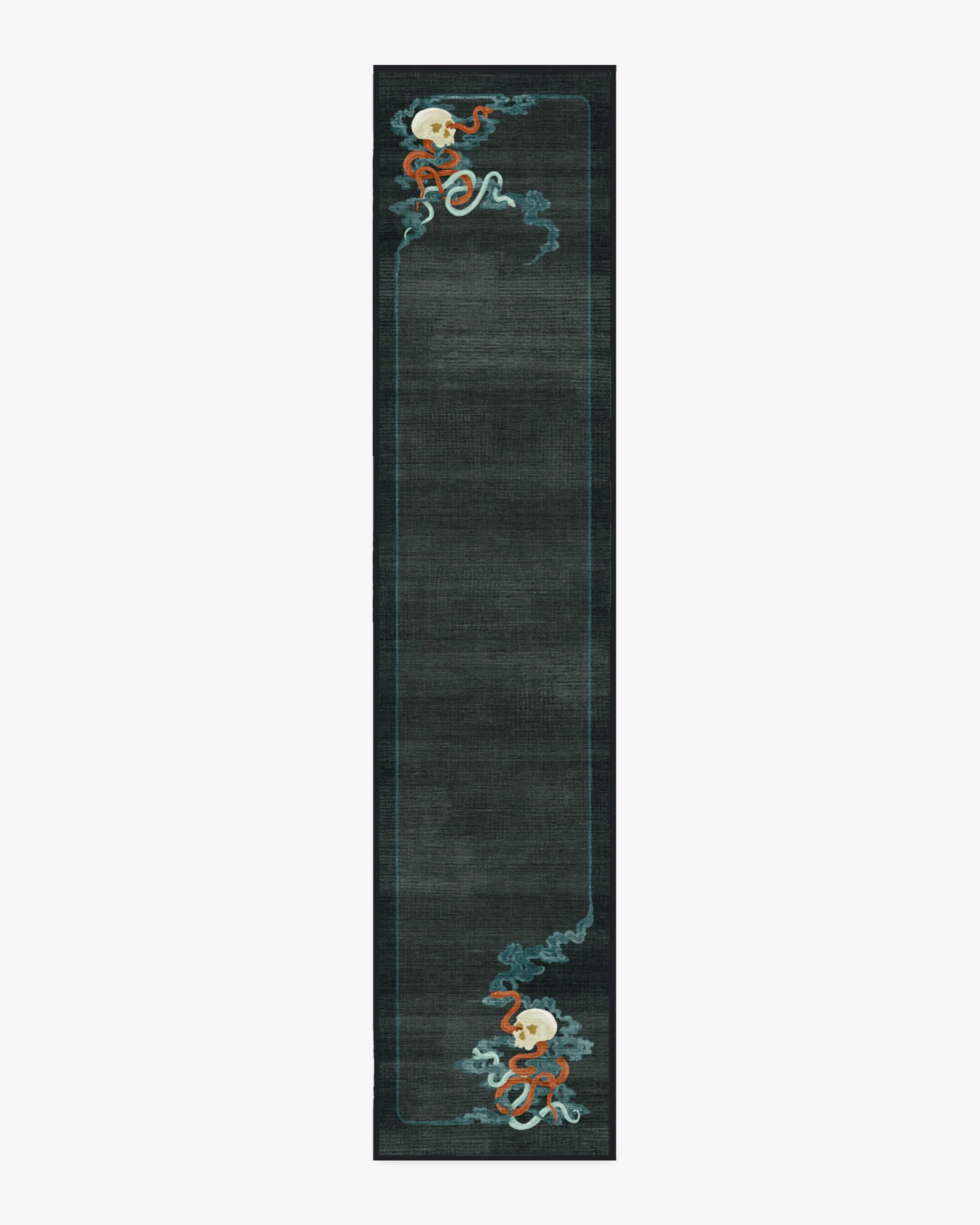 Serpentine Charcoal Flatwoven Rug