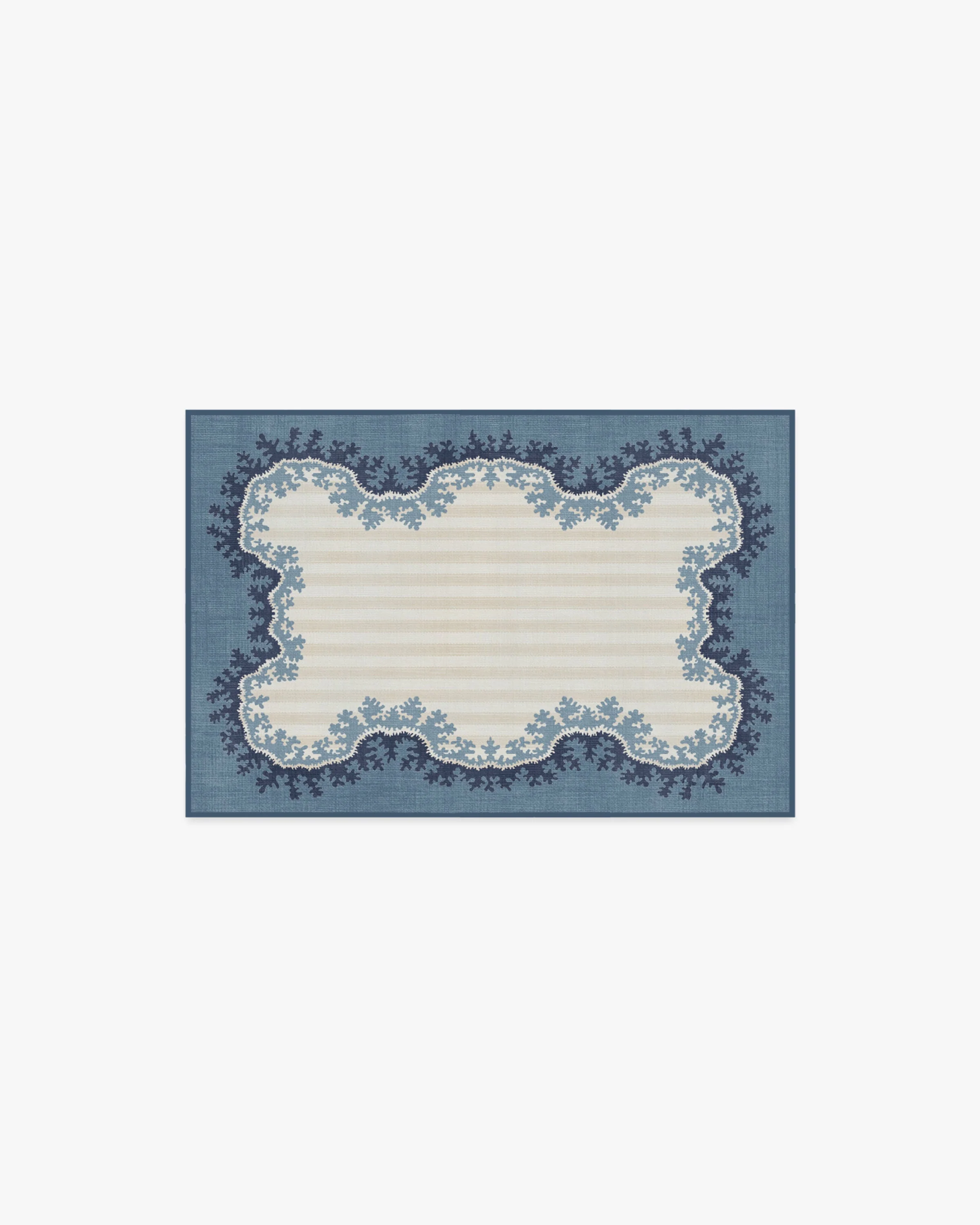 Oxbow Indigo Flatwoven Rug by Sanderson