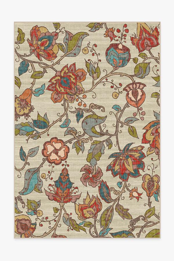 Frida Floral Natural Rug