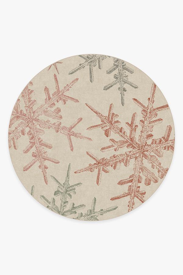 Snowflake Creme Flatwoven Rug