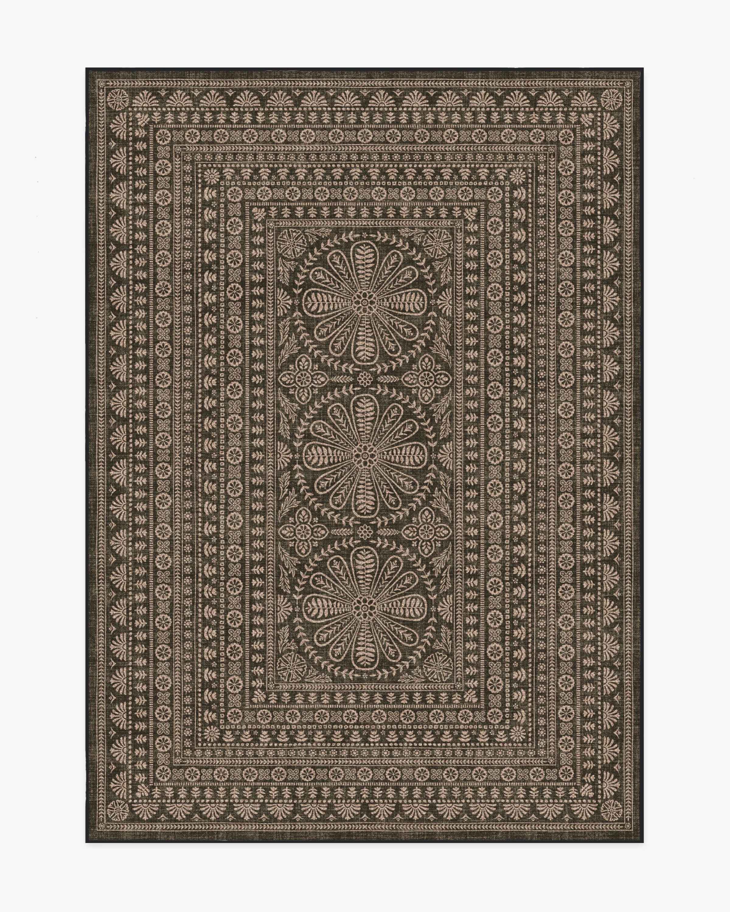 Maia Soft Black Re-Jute Rug