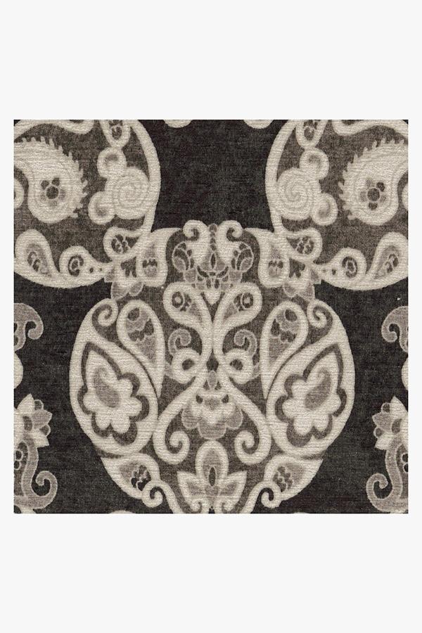 Mickey Damask Charcoal Rug