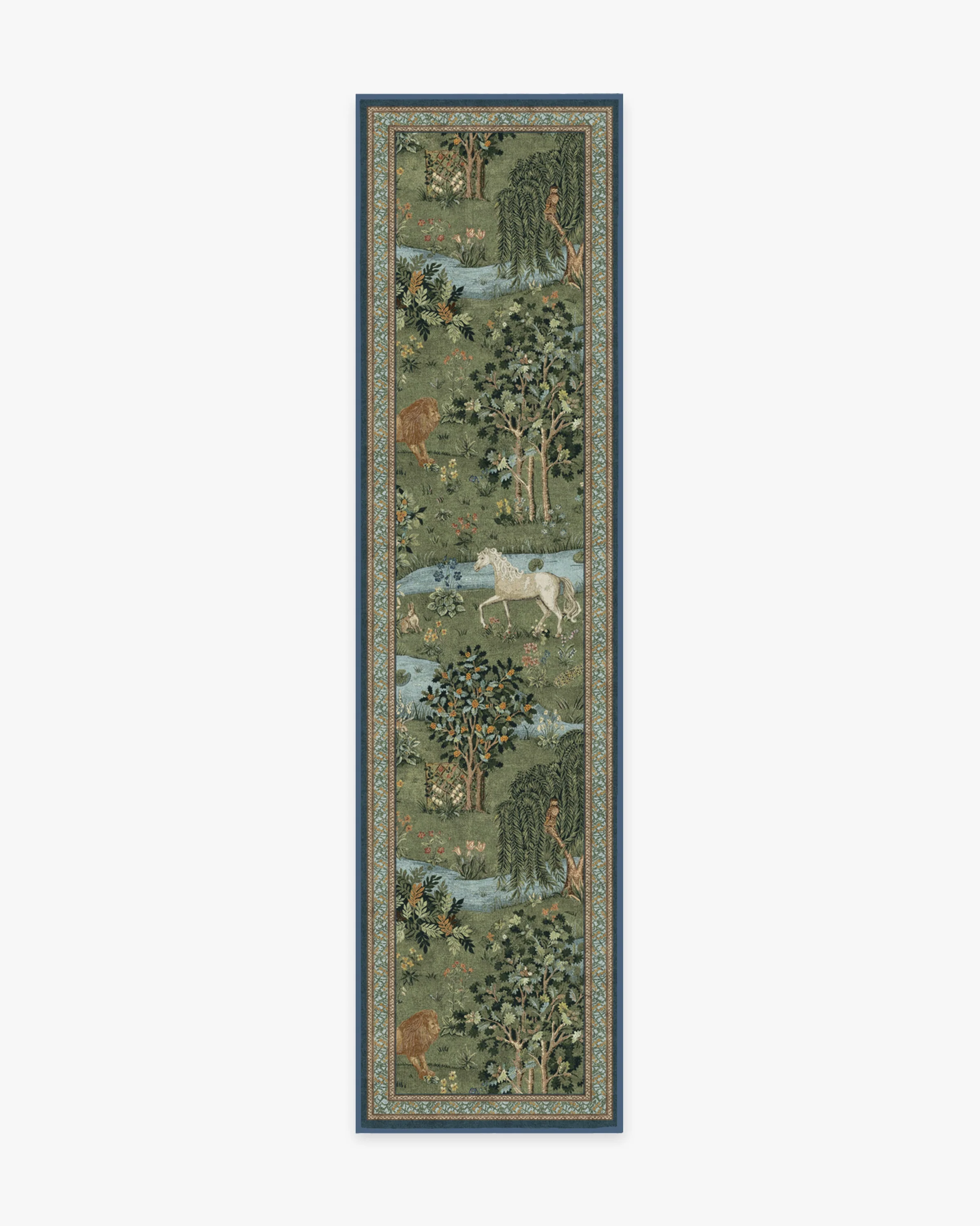 Owl & Willow Green Rug by Morris & Co.
