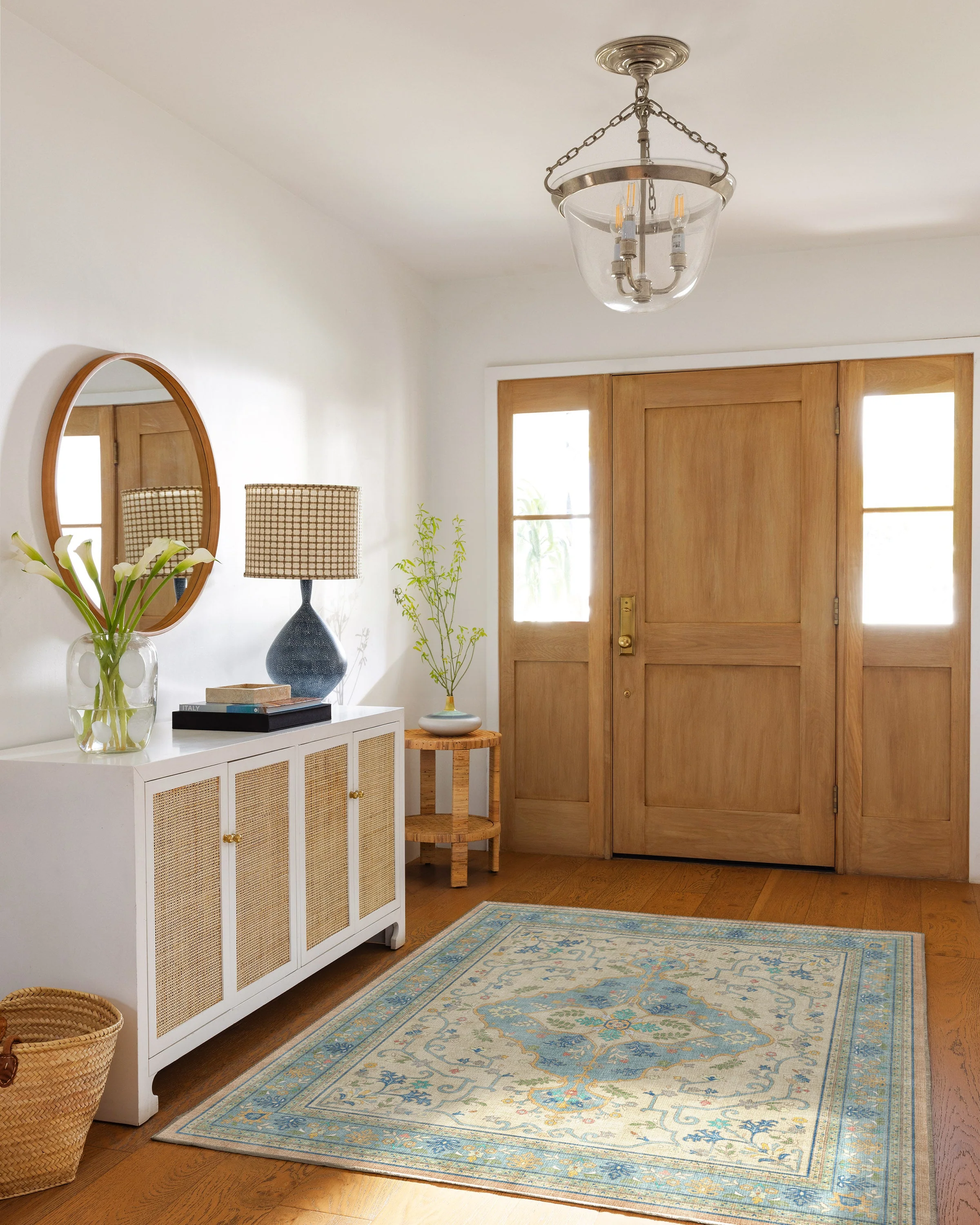 Tallulah Blue & Ivory Flatwoven Rug