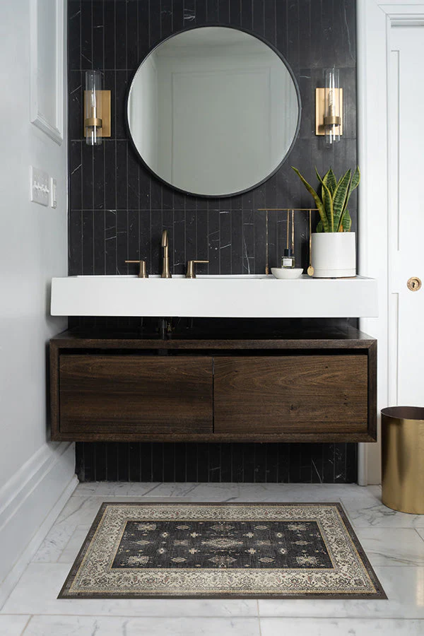 Verena Dark Wood Flatwoven Rug