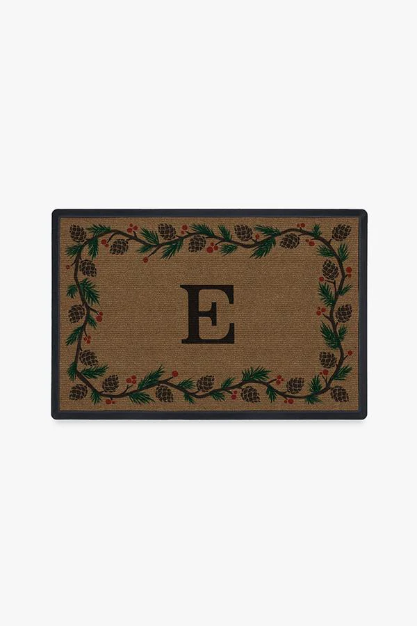 Winter Woods Monogram Doormat