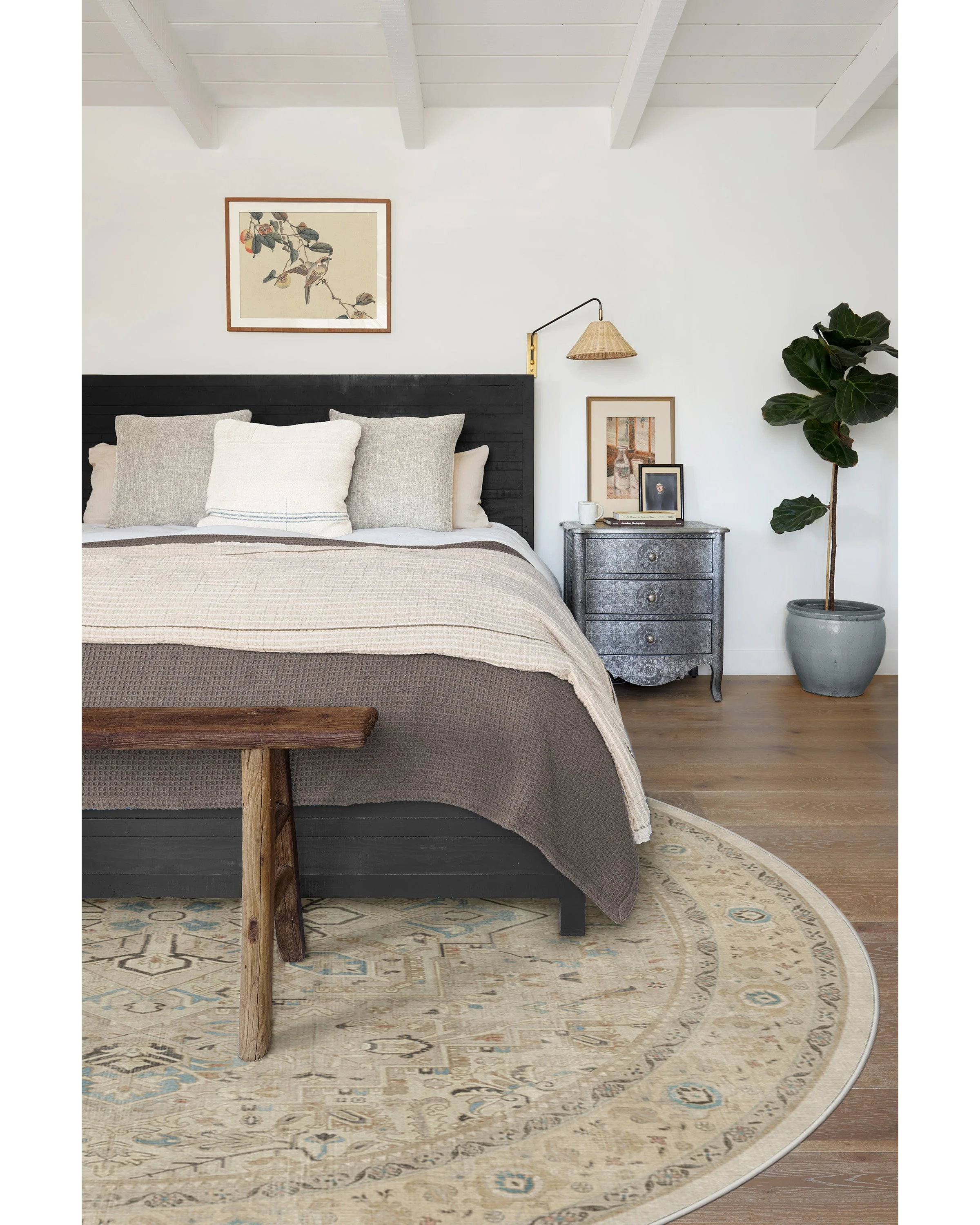 Kamran Ivory Opal Flatwoven Rug