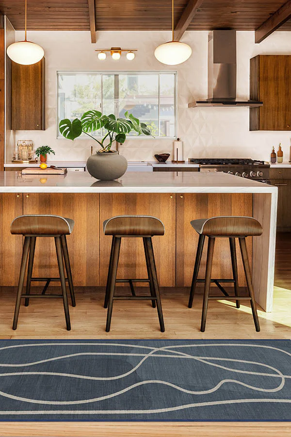 Strova Dusk Blue Flatwoven Rug
