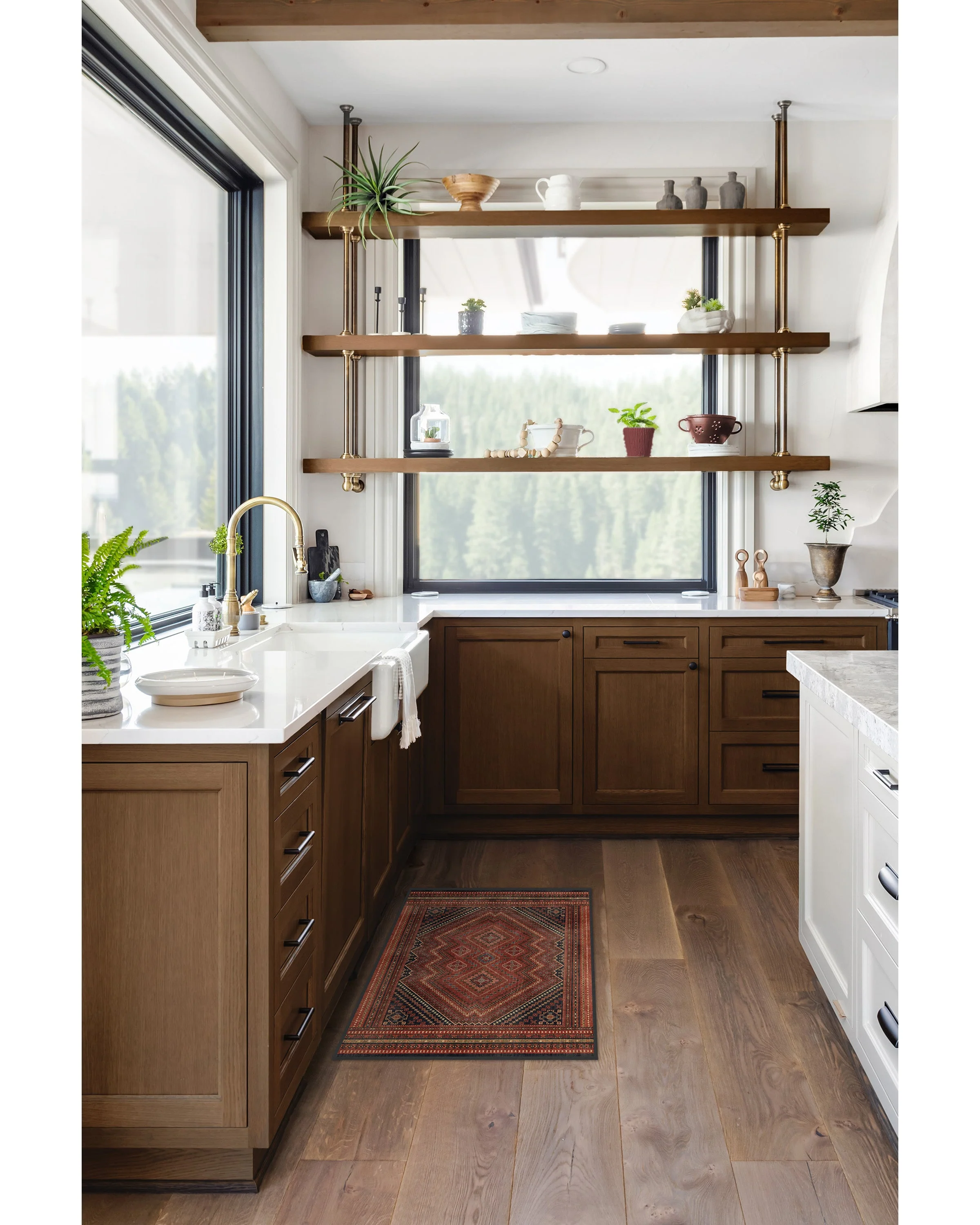 Kaden Amber Red Flatwoven Rug