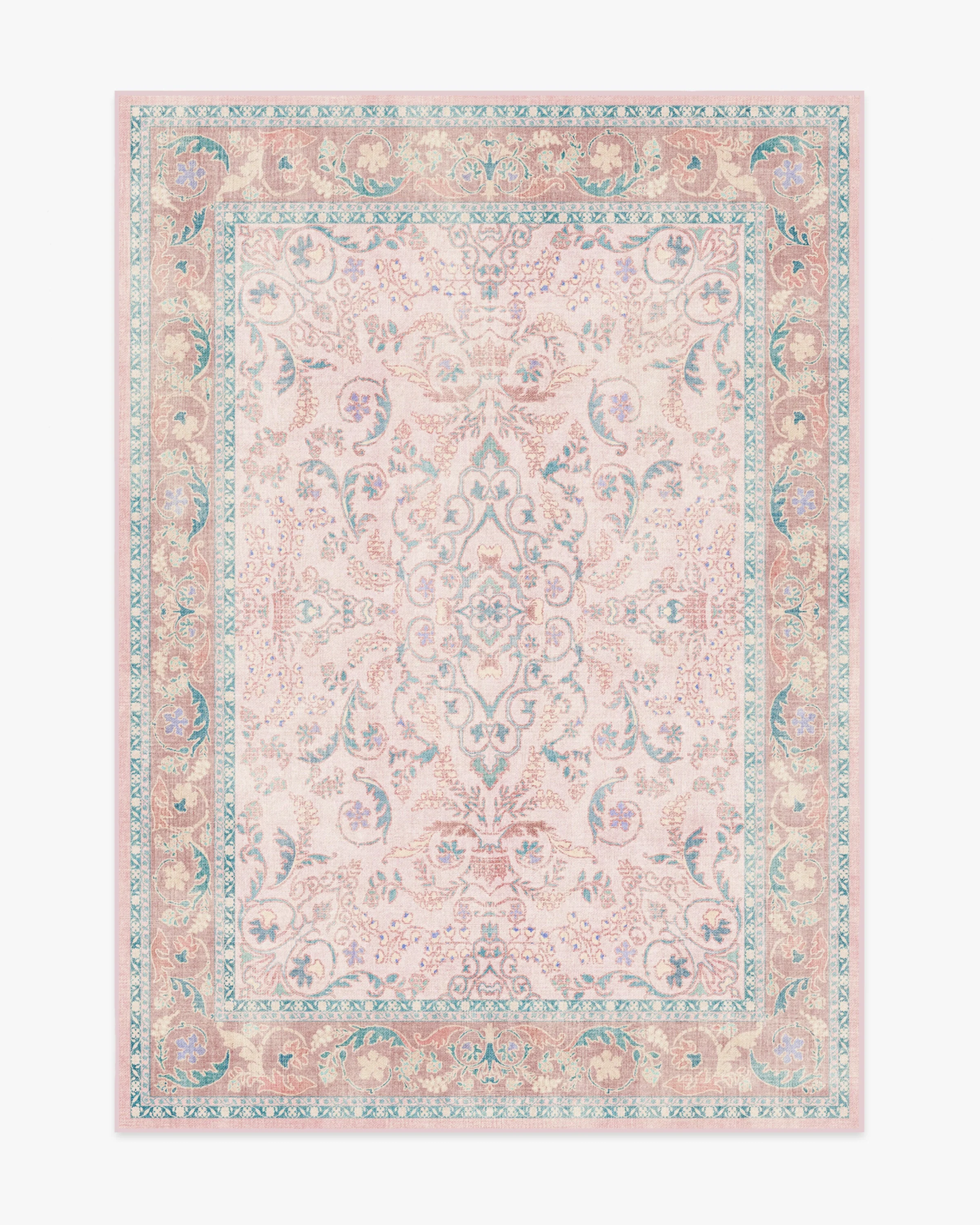 Fit For A Queen Soft Rose Rug by Bridgerton