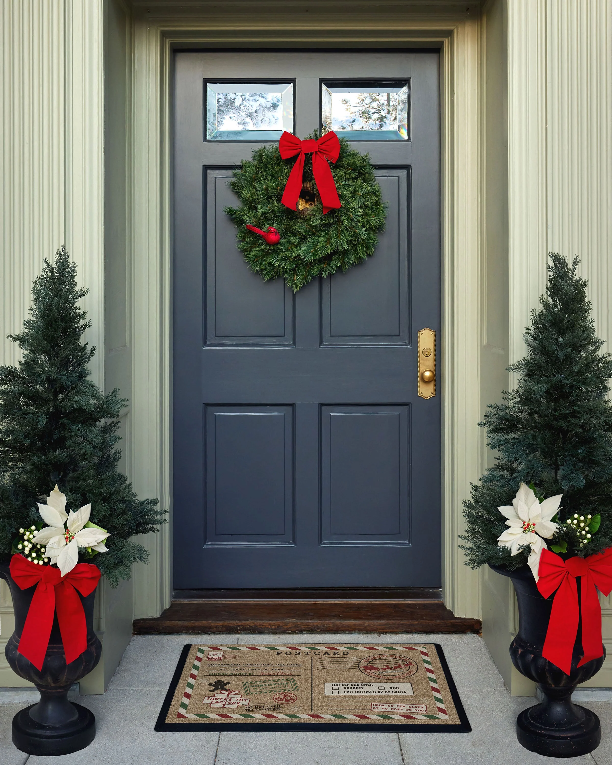 Christmas Postcard Doormat