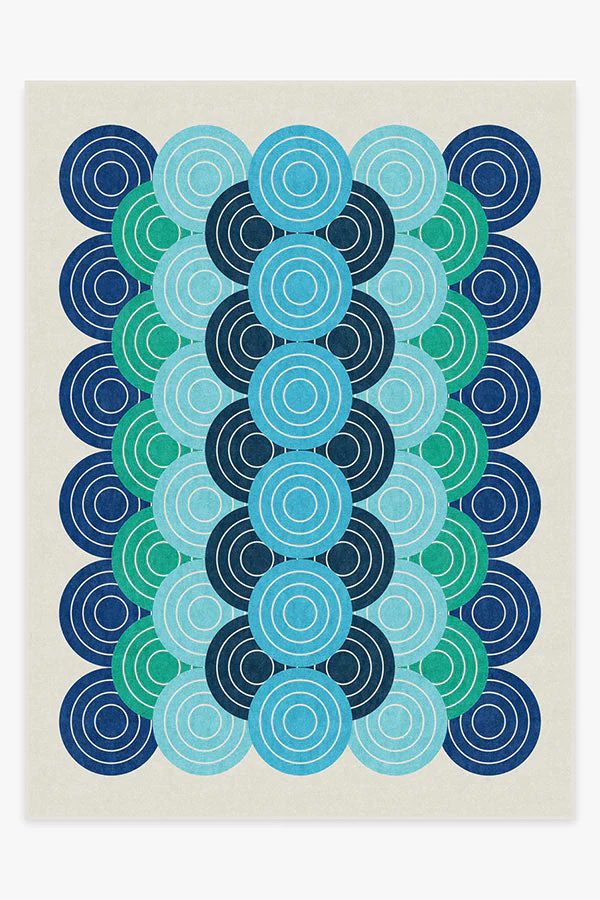 Biba Blue Green Rug by Jonathan Adler