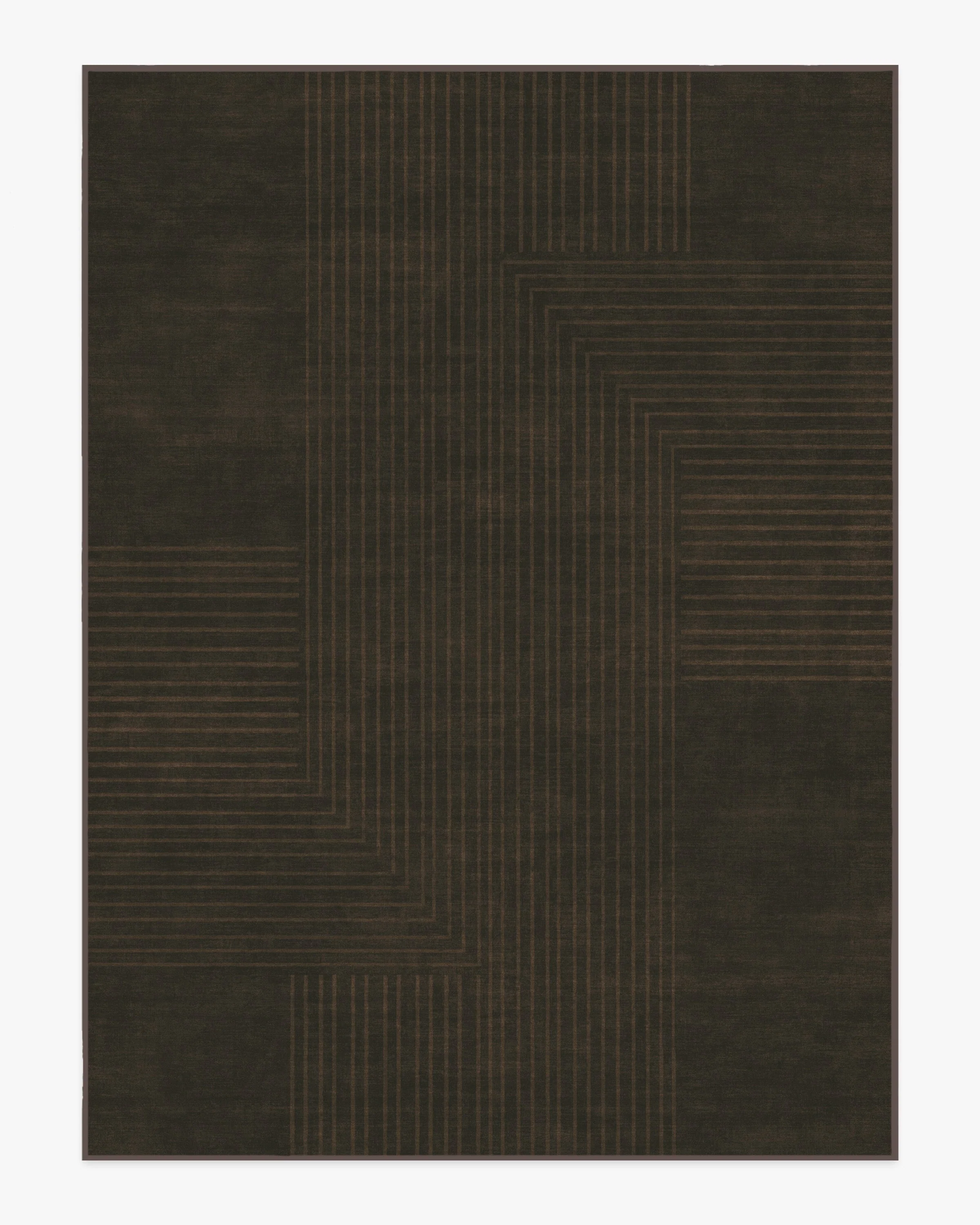 Bel Air Dark Chocolate Flatwoven Rug by The Hiltons
