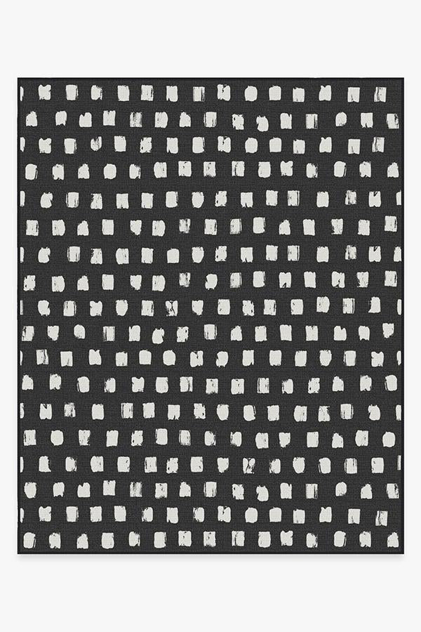 Cobblestone Black Outdoor Rug