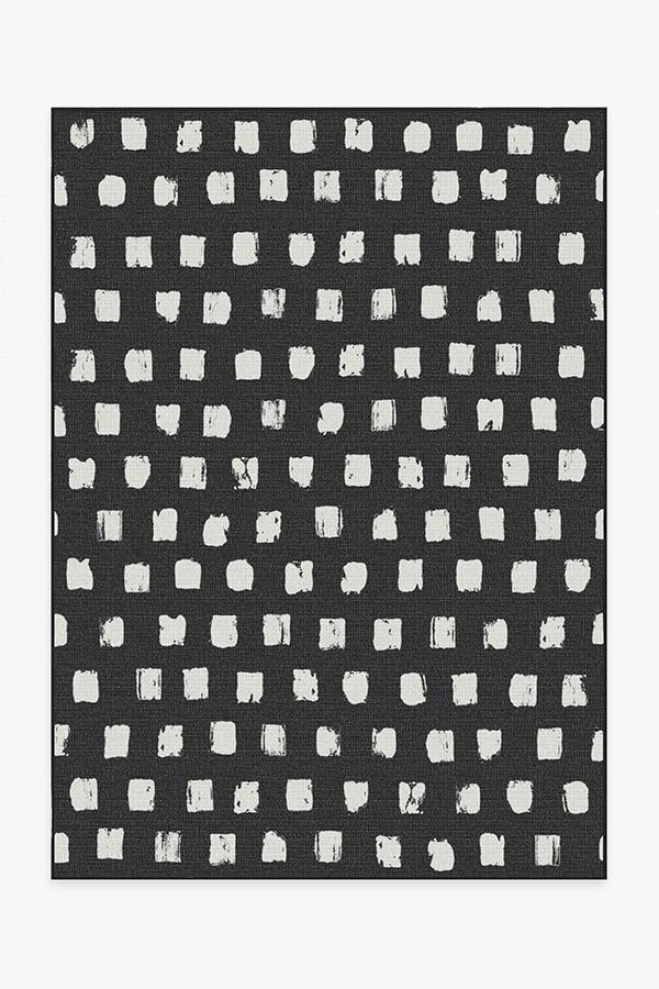 Cobblestone Black Outdoor Rug