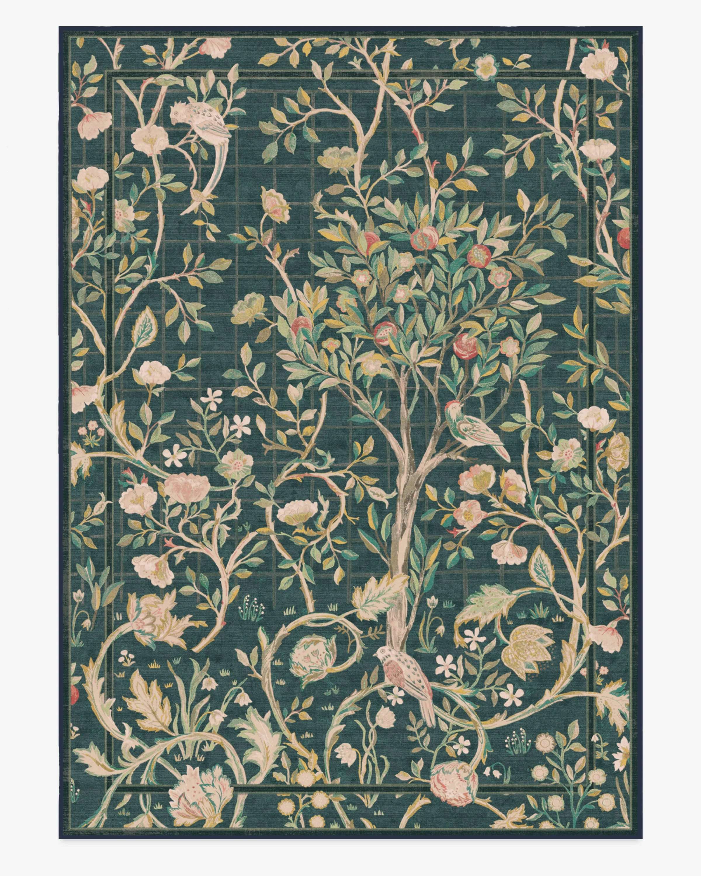 Melsetter Teal Green Flatwoven Rug by Morris & Co.