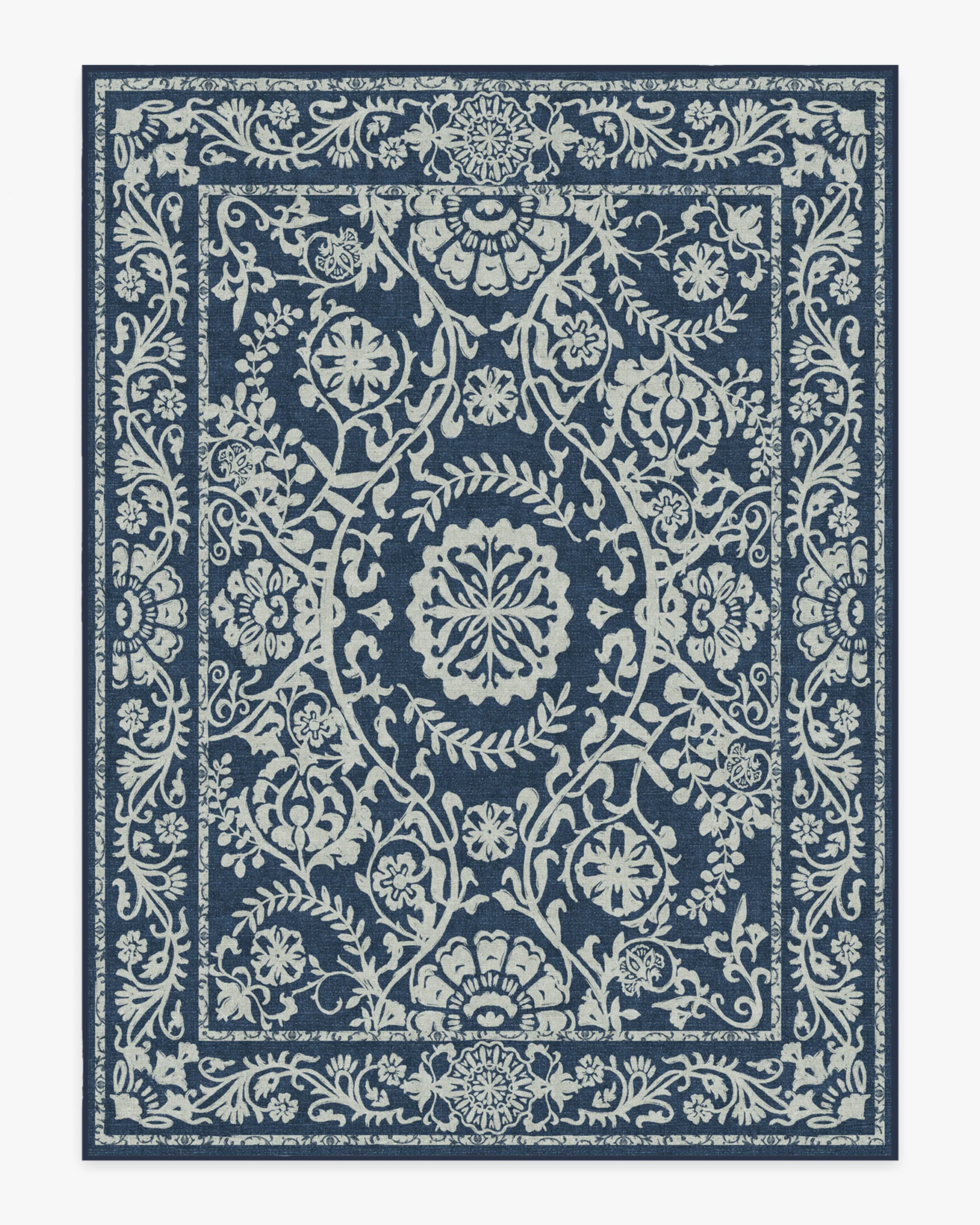 Delphina Navy Blue Flatwoven Rug