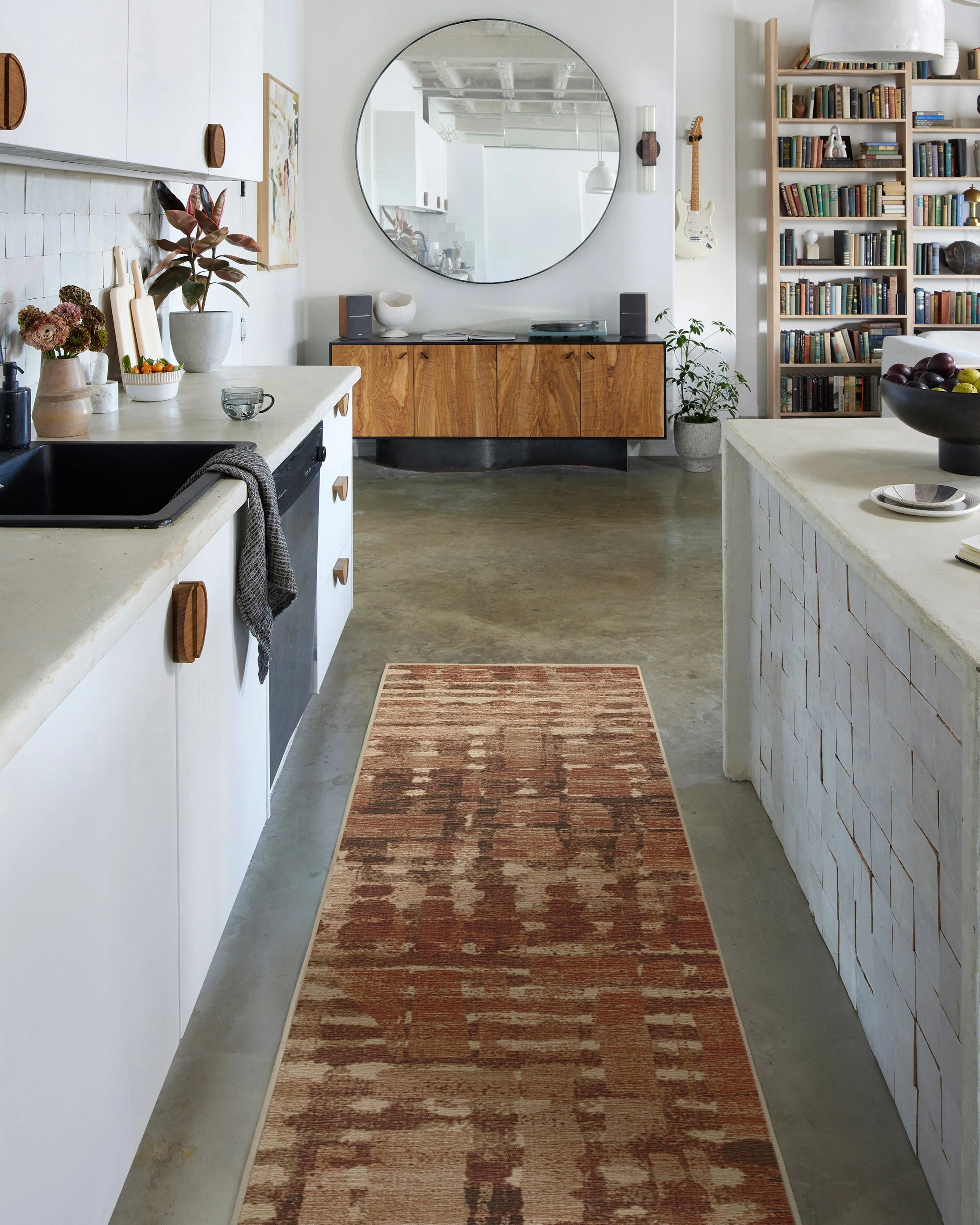Brooklyn Copper Clay Rug by Architectural Digest