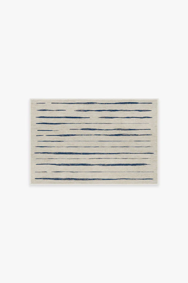 Talas Stripe Indigo Flatwoven Rug