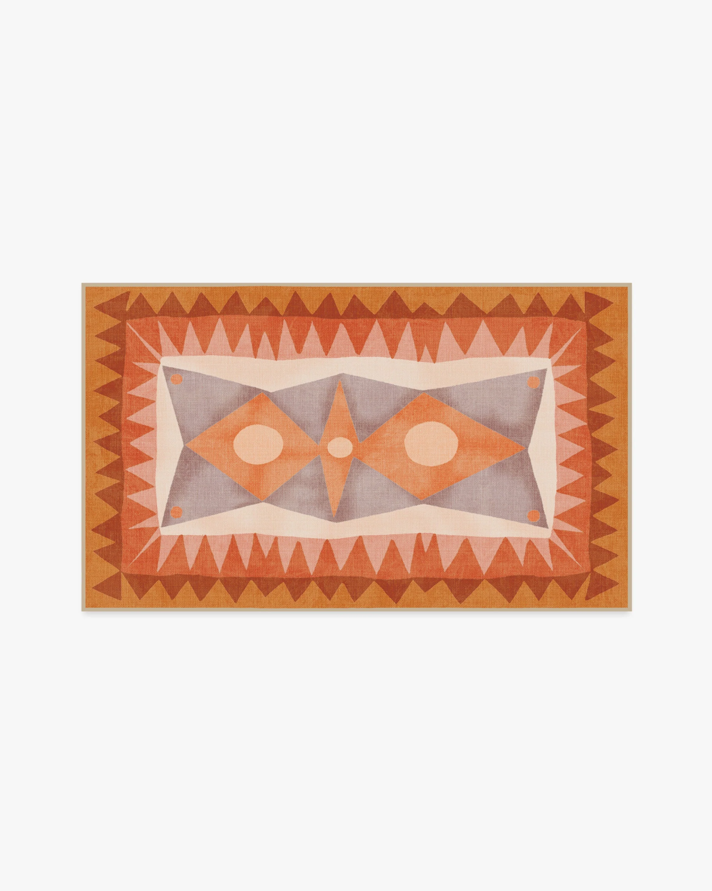 Hilma Papaya Outdoor Rug by Justina Blakeney