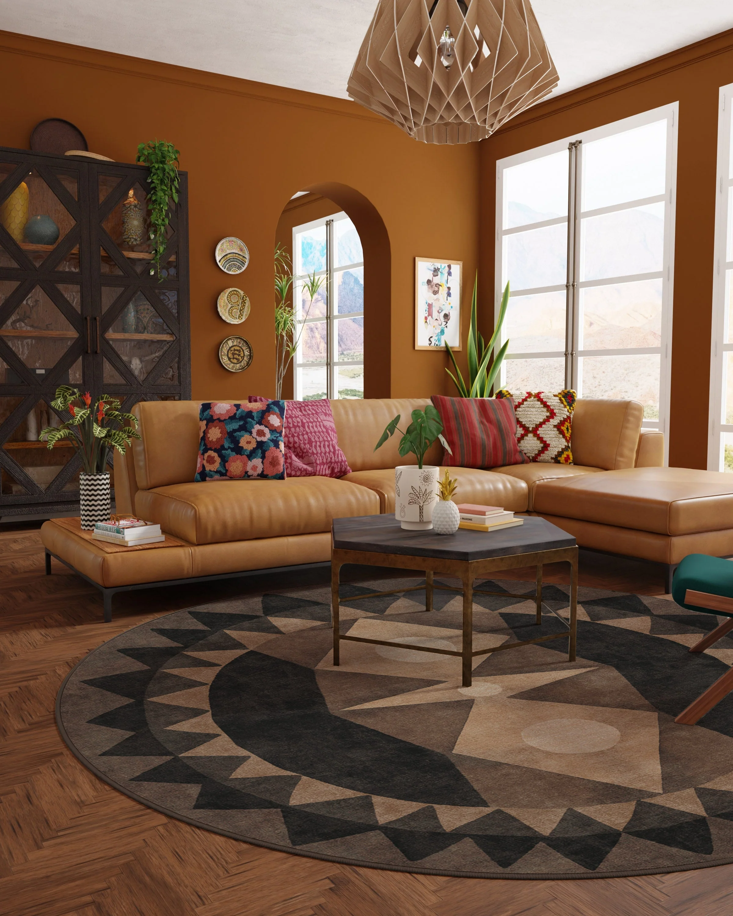 Hilma Charcoal Rug by Justina Blakeney