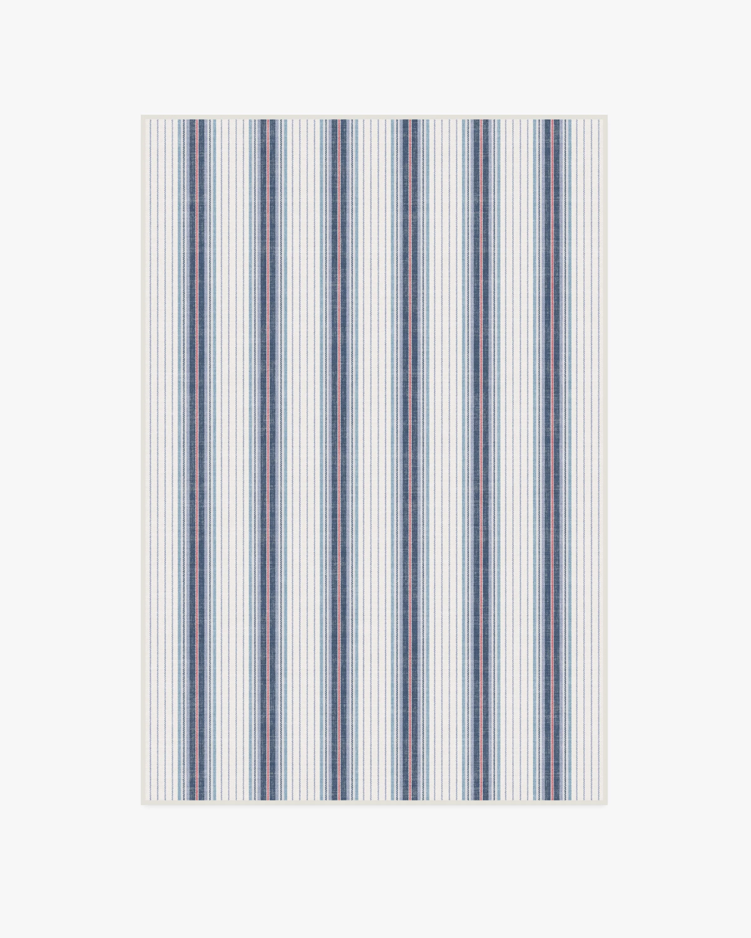 Cosette Stripe Ivory & Indigo Rug
