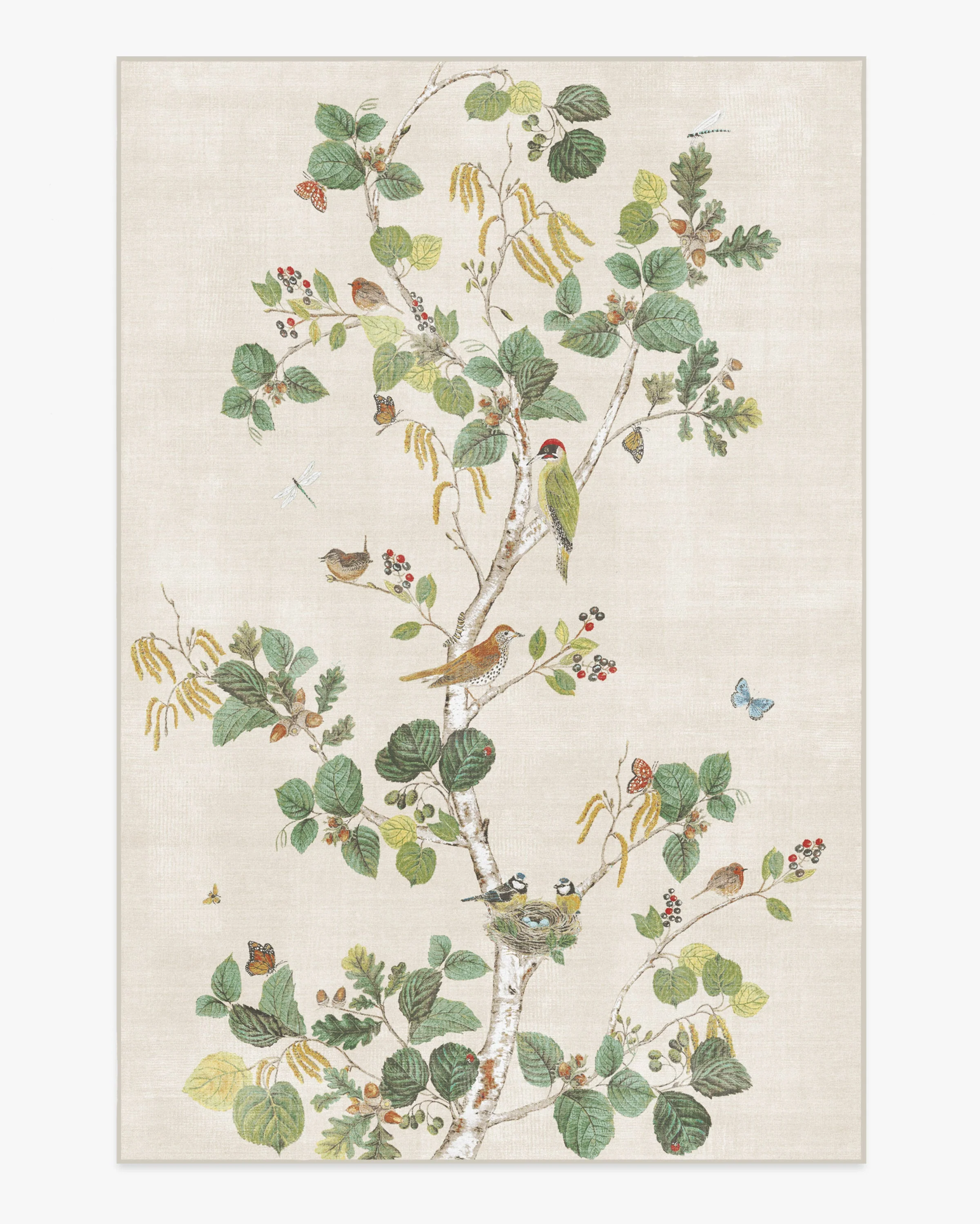 Woodland Chorus Fawn Rug by Sanderson